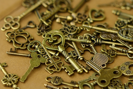 Key to success, Ancient keys.の写真素材
