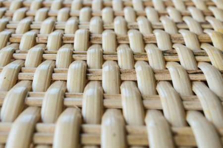 Wood background, Texture bamboo weave.の写真素材