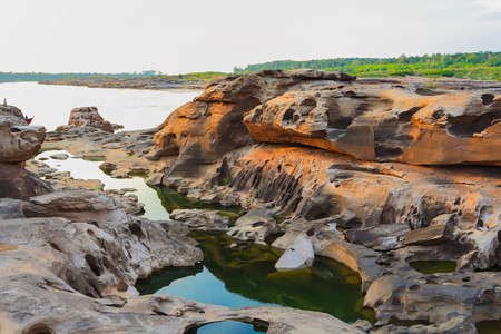 Sam pan bok. Grand canyon at ubonratchathani Thailand.の写真素材