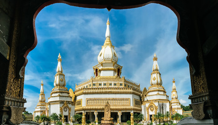 Phra Maha Chedi Chai Mongkol,Roied,Thailand.の写真素材
