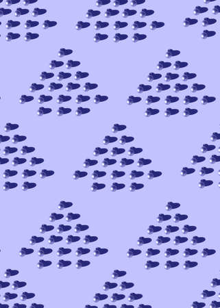 Christmas tree pattern in color of the year 2022の写真素材