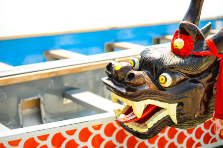 Dragon boat headの写真素材