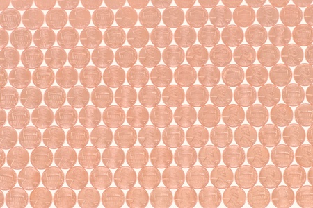 Lincoln Penny Heads and Tails as a Background or Wallpaper
