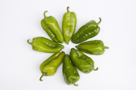 Peppers in a cyrcle の写真素材