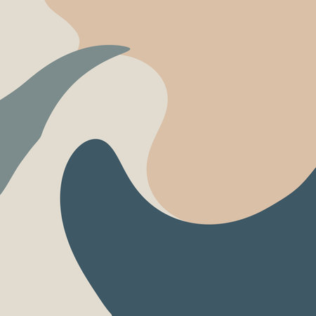 Modern Abstract Shape Brown Green 4 6 Background Illustration Wallpaper Textureの写真素材