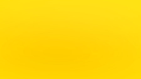 Yellow bright background with reflection. Abstract background with copy space for textの写真素材