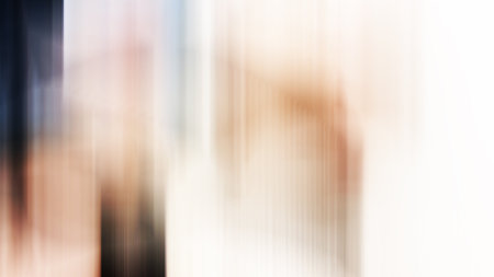 Abstract background. Blurred image of modern office building. Intentional motion blurの写真素材