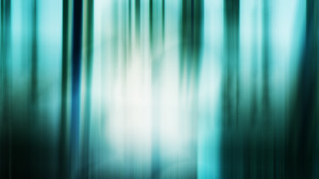 Abstract motion blur background. Bokeh light in the forest.