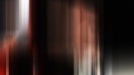 Abstract vertical motion blur effect. Colorful lines on black background.の写真素材