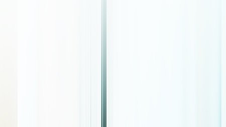 Abstract background with vertical lines in light blue and beige colors.の写真素材