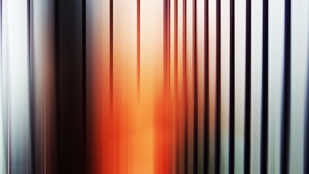 abstract background with vertical stripes and blur effect in orange and black