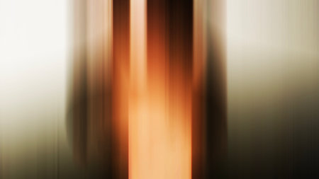 Abstract motion blur background. Blurred image of the movement of light.の写真素材