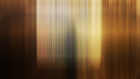 Abstract background with vertical stripes in brown and beige colors. Motion blur.の写真素材