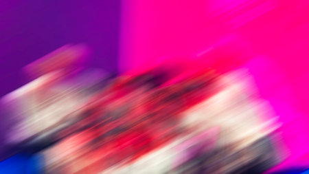 abstract background with bokeh defocused lights and shadow.の写真素材