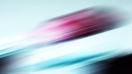 Bright colored blurred brushstrokes as multicolored flashes for an abstract background. Toned.