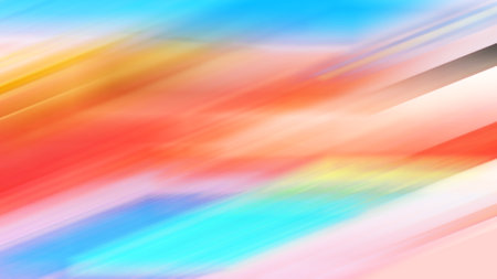 Bright colored blurred brushstrokes as multicolored flashes for an abstract background. Toned.