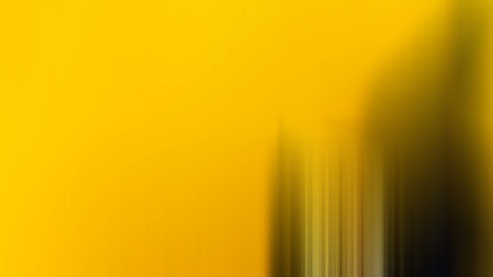 abstract yellow background with some smooth lines in it and some blurの写真素材