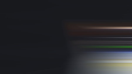 Abstract background with speed motion blur effect. Blurred light trails.の写真素材