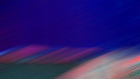 Bright colored blurred brushstrokes as multicolored flashes for an abstract background.の写真素材