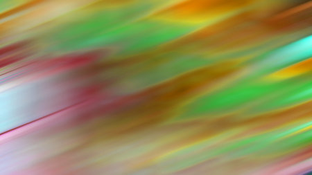 Bright colored blurred brushstrokes as multicolored flashes for an abstract background. Toned.