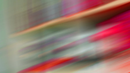the abstract colors and blur   background texture of a bookshelfの写真素材