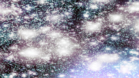 background with snowflakes Snow and stars Sparkling Glittering Glow Shiny Bokeh Lights Magic Shine...