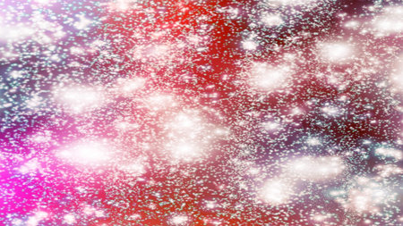 Christmas background with snowflakes Snow and stars Sparkling Glittering Glow Shiny Bokeh Lights...
