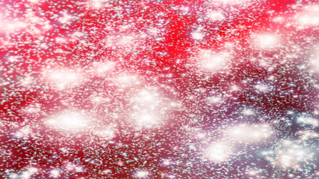 background with snowflakes Snow and stars Sparkling Glittering Glow Shiny Bokeh Lights Magic Shine...