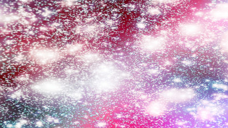 background with snowflakes Snow and stars Sparkling Glittering Glow Shiny Bokeh Lights Magic Shine...
