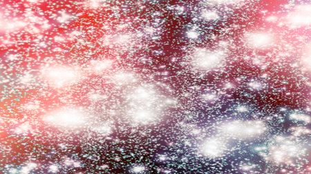background with snowflakes Snow and stars Sparkling Glittering Glow Shiny Bokeh Lights Magic Shine...