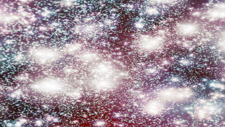 background with snowflakes Snow and stars Sparkling Glittering Glow Shiny Bokeh Lights Magic Shine...