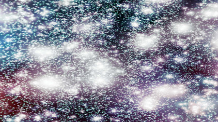 background with snowflakes Snow and stars Sparkling Glittering Glow Shiny Bokeh Lights Magic Shine...