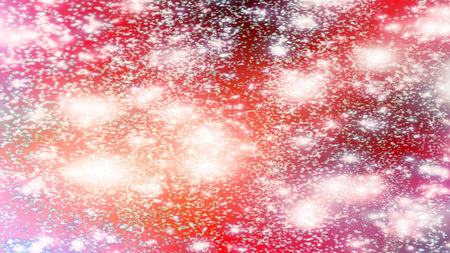 background with snowflakes Snow and stars Sparkling Glittering Glow Shiny Bokeh Lights Magic Shine...