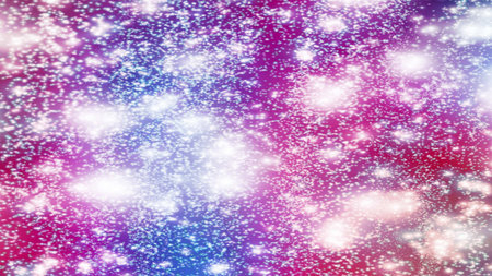 background with snowflakes Snow and stars Sparkling Glittering Glow Shiny Bokeh Lights Magic Shine...