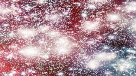 background with snowflakes Snow and stars Sparkling Glittering Glow Shiny Bokeh Lights Magic Shine...