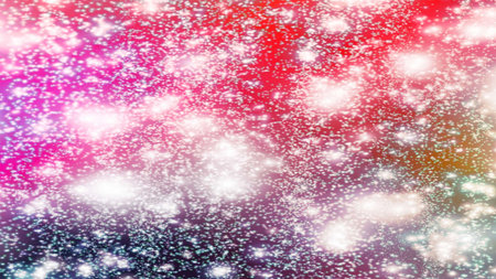 background with snowflakes Snow and stars Sparkling Glittering Glow Shiny Bokeh Lights Magic Shine...