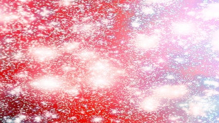 Christmas background with snowflakes Snow and stars Sparkling Glittering Glow Shiny Bokeh Lights...