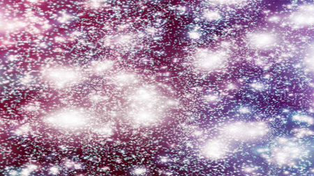 background with snowflakes Snow and stars Sparkling Glittering Glow Shiny Bokeh Lights Magic Shine...
