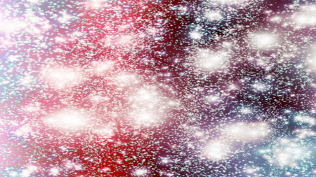 background with snowflakes Snow and stars Sparkling Glittering Glow Shiny Bokeh Lights Magic Shine...