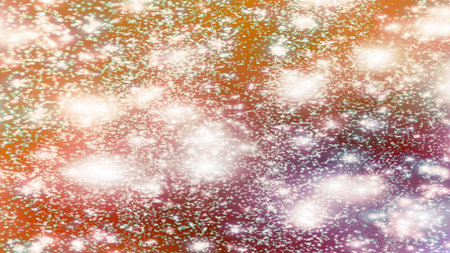 background with snowflakes Snow and stars Sparkling Glittering Glow Shiny Bokeh Lights Magic Shine...