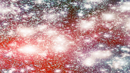 background with snowflakes Snow and stars Sparkling Glittering Glow Shiny Bokeh Lights Magic Shine...