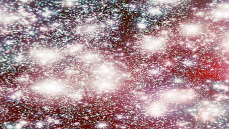 background with snowflakes Snow and stars Sparkling Glittering Glow Shiny Bokeh Lights Magic Shine...