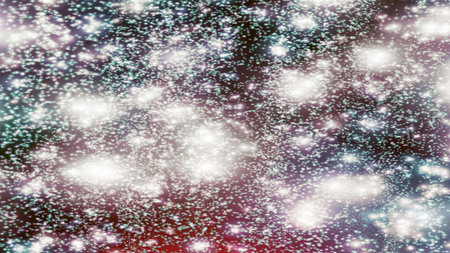 background with snowflakes Snow and stars Sparkling Glittering Glow Shiny Bokeh Lights Magic Shine...
