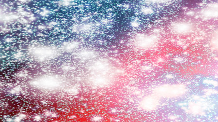 background with snowflakes Snow and stars Sparkling Glittering Glow Shiny Bokeh Lights Magic Shine...