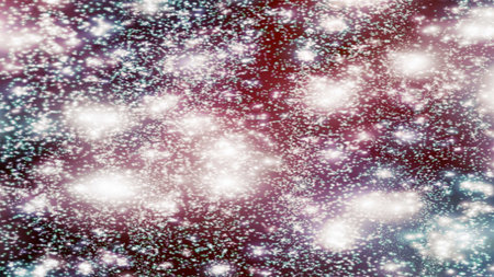 background with snowflakes Snow and stars Sparkling Glittering Glow Shiny Bokeh Lights Magic Shine...
