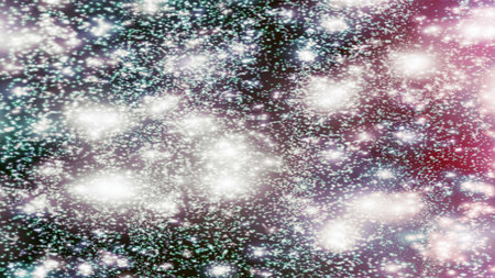background with snowflakes Snow and stars Sparkling Glittering Glow Shiny Bokeh Lights Magic Shine...