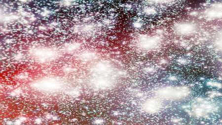 background with snowflakes Snow and stars Sparkling Glittering Glow Shiny Bokeh Lights Magic Shine...