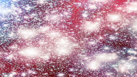 background with snowflakes Snow and stars Sparkling Glittering Glow Shiny Bokeh Lights Magic Shine...