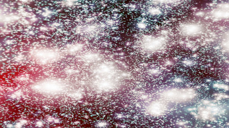 background with snowflakes Snow and stars Sparkling Glittering Glow Shiny Bokeh Lights Magic Shine...