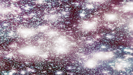 background with snowflakes Snow and stars Sparkling Glittering Glow Shiny Bokeh Lights Magic Shine...